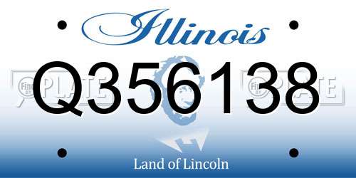 Q356138 Illinois License Plate