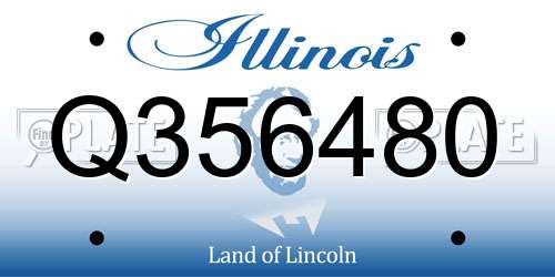 Q356480 Illinois License Plate