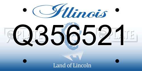 Q356521 Illinois License Plate