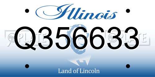 Q356633 Illinois License Plate