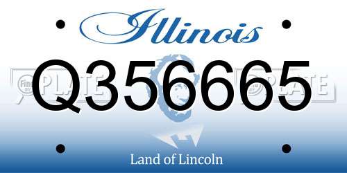 Q356665 Illinois License Plate