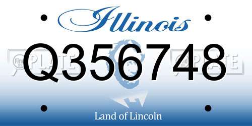 Q356748 Illinois License Plate