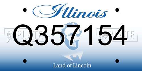 Q357154 Illinois License Plate