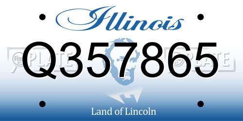 Q357865 Illinois License Plate