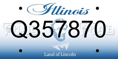 Q357870 Illinois License Plate