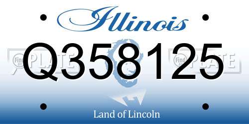 Q358125 Illinois License Plate