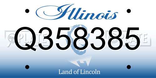 Q358385 Illinois License Plate