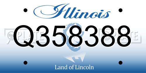 Q358388 Illinois License Plate