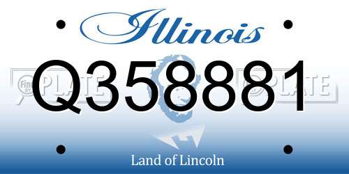 Q358881 Illinois License Plate