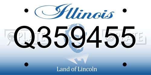 Q359455 Illinois License Plate
