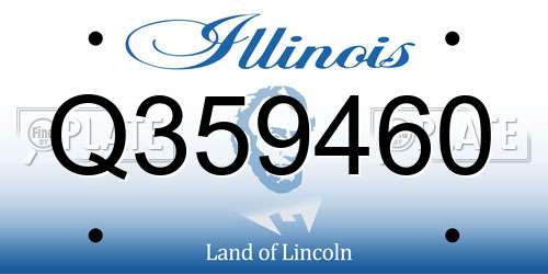 Q359460 Illinois License Plate