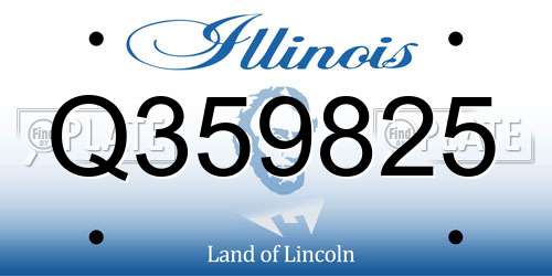 Q359825 Illinois License Plate