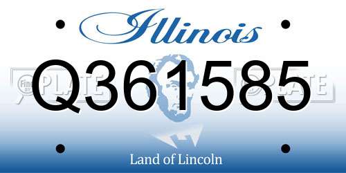 Q361585 Illinois License Plate