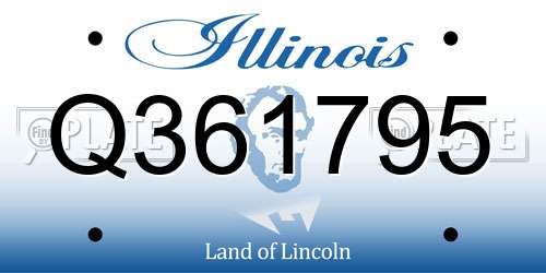 Q361795 Illinois License Plate