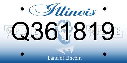 Q361819 Illinois License Plate
