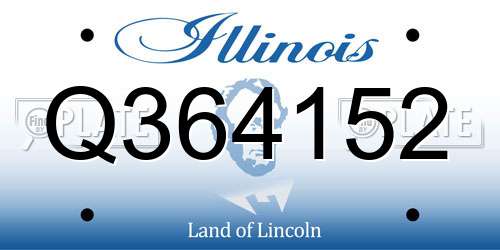 Q364152 Illinois License Plate