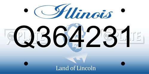 Q364231 Illinois License Plate