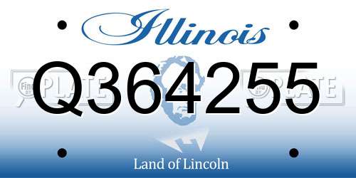 Q364255 Illinois License Plate