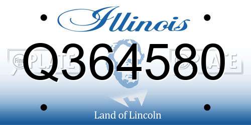Q364580 Illinois License Plate