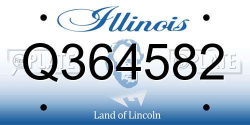 Q364582 Illinois License Plate