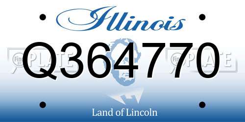 Q364770 Illinois License Plate