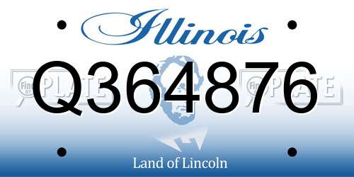 Q364876 Illinois License Plate