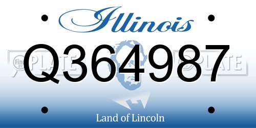 Q364987 Illinois License Plate