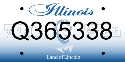 Q365338 Illinois License Plate