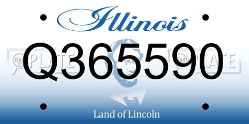 Q365590 Illinois License Plate