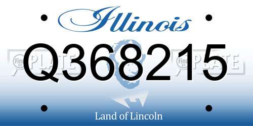Q368215 Illinois License Plate