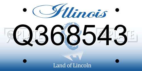 Q368543 Illinois License Plate