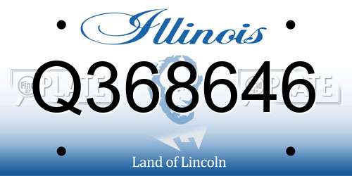 Q368646 Illinois License Plate