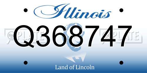 Q368747 Illinois License Plate