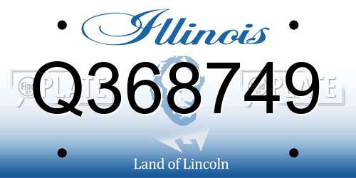 Q368749 Illinois License Plate