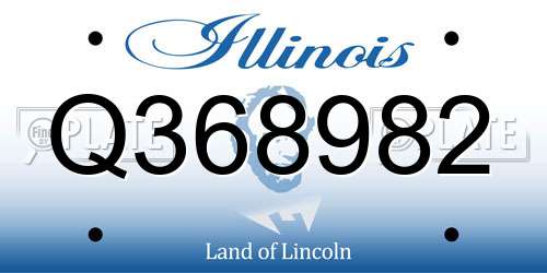 Q368982 Illinois License Plate