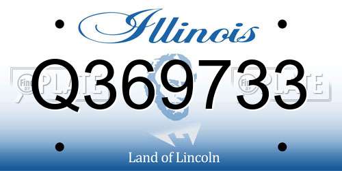 Q369733 Illinois License Plate
