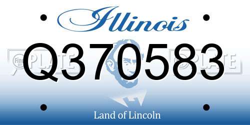 Q370583 Illinois License Plate