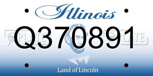 Q370891 Illinois License Plate