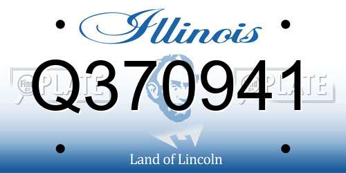 Q370941 Illinois License Plate