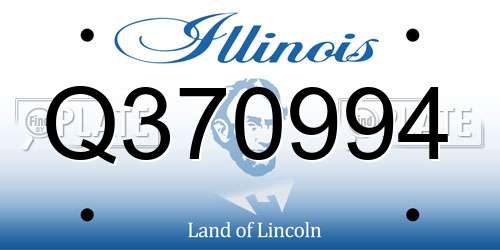 Q370994 Illinois License Plate