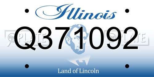 Q371092 Illinois License Plate