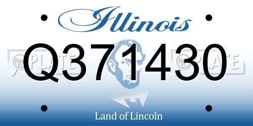 Q371430 Illinois License Plate