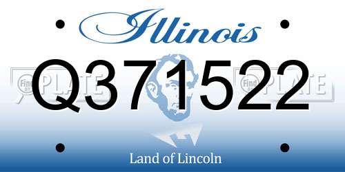 Q371522 Illinois License Plate