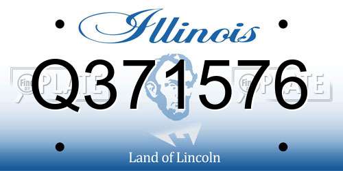 Q371576 Illinois License Plate
