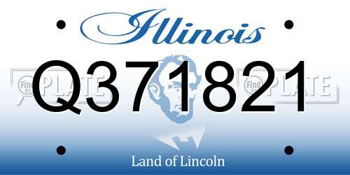 Q371821 Illinois License Plate