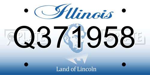 Q371958 Illinois License Plate