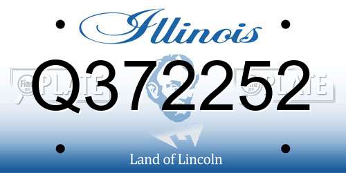 Q372252 Illinois License Plate