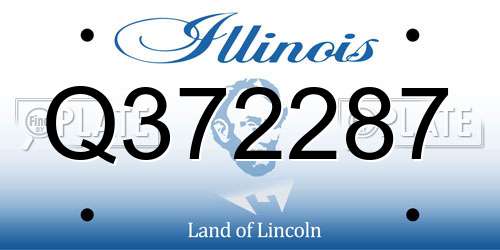 Q372287 Illinois License Plate