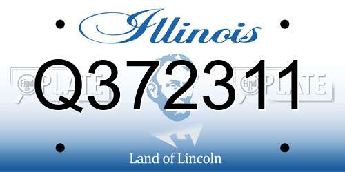 Q372311 Illinois License Plate