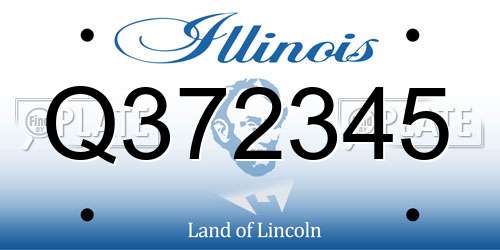 Q372345 Illinois License Plate